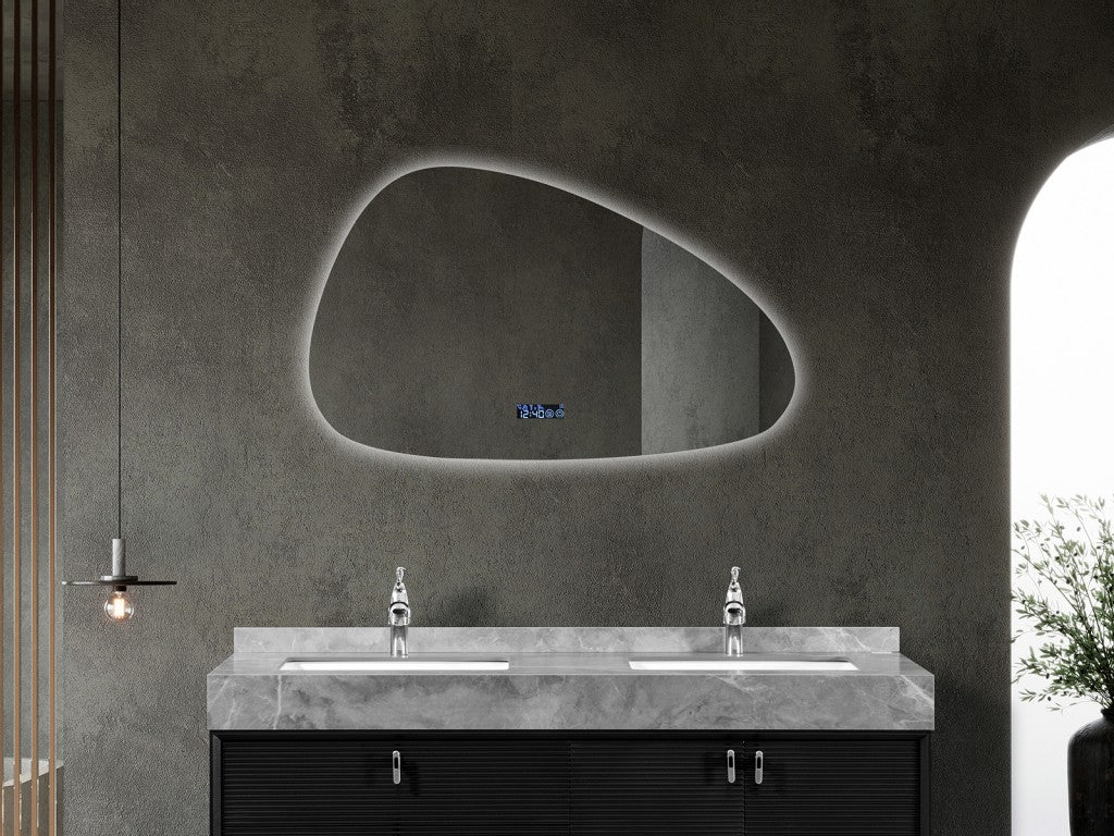 LED Badkamerspiegel | Digitale klok | Touch | Tess