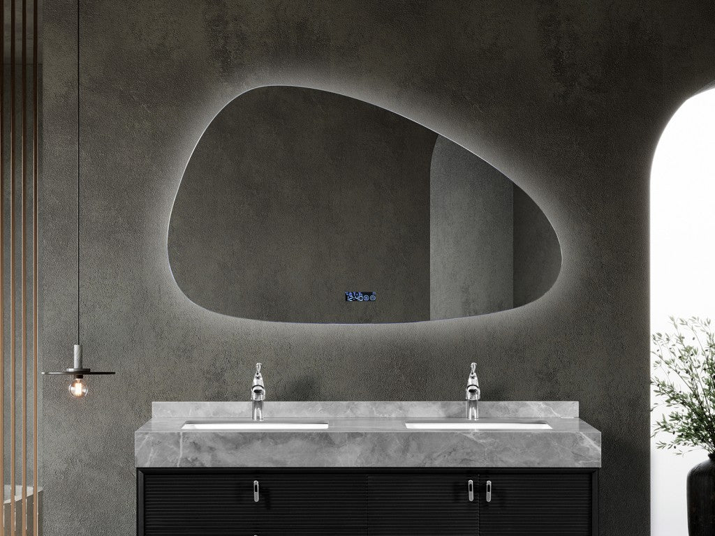 LED Badkamerspiegel | Digitale klok | Touch | Tess