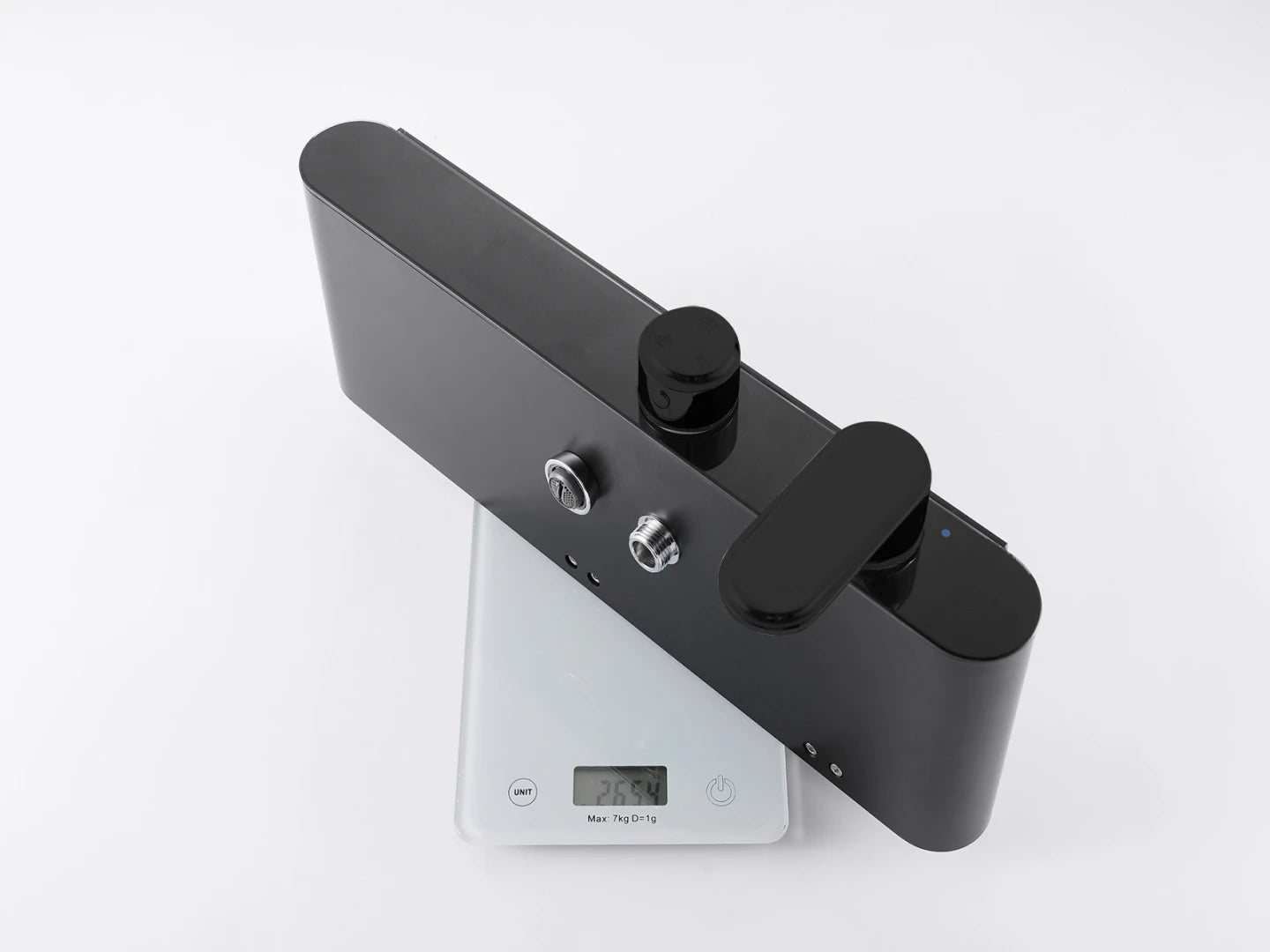 Design Regendouche Mat Zwart Set Lava – 3 functies – Mengkraan – Luxe Digitaal Display - Zonder stroom