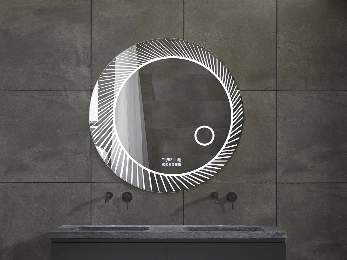 Imelda Bluetooth | LED Badkamerspiegel – Rond Design dimbaar met touchbediening – 60 cm tot 100cm breed