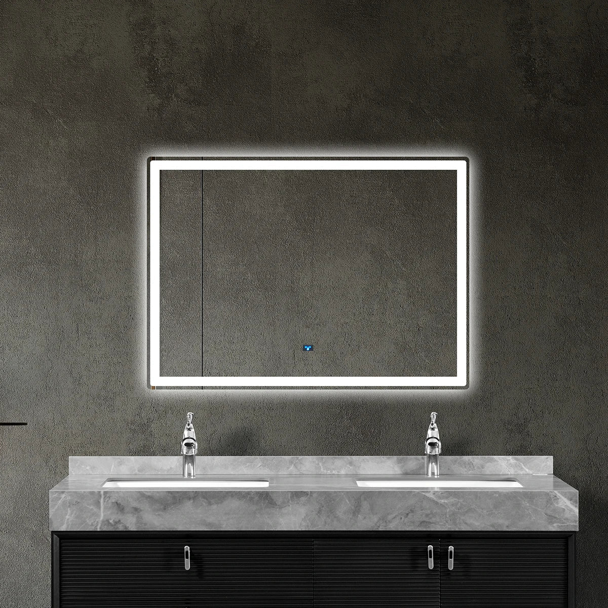 Lugano | LED Badkamerspiegel Dimbaar en Anti-condens - 80 cm tot 180 cm breed