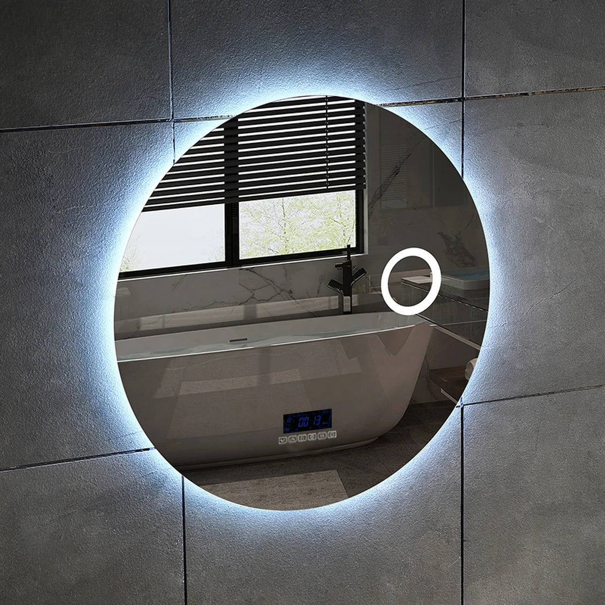 Livorno Sound I Luxe LED Spiegel met Bluetooth – 40cm tot 100cm diameter