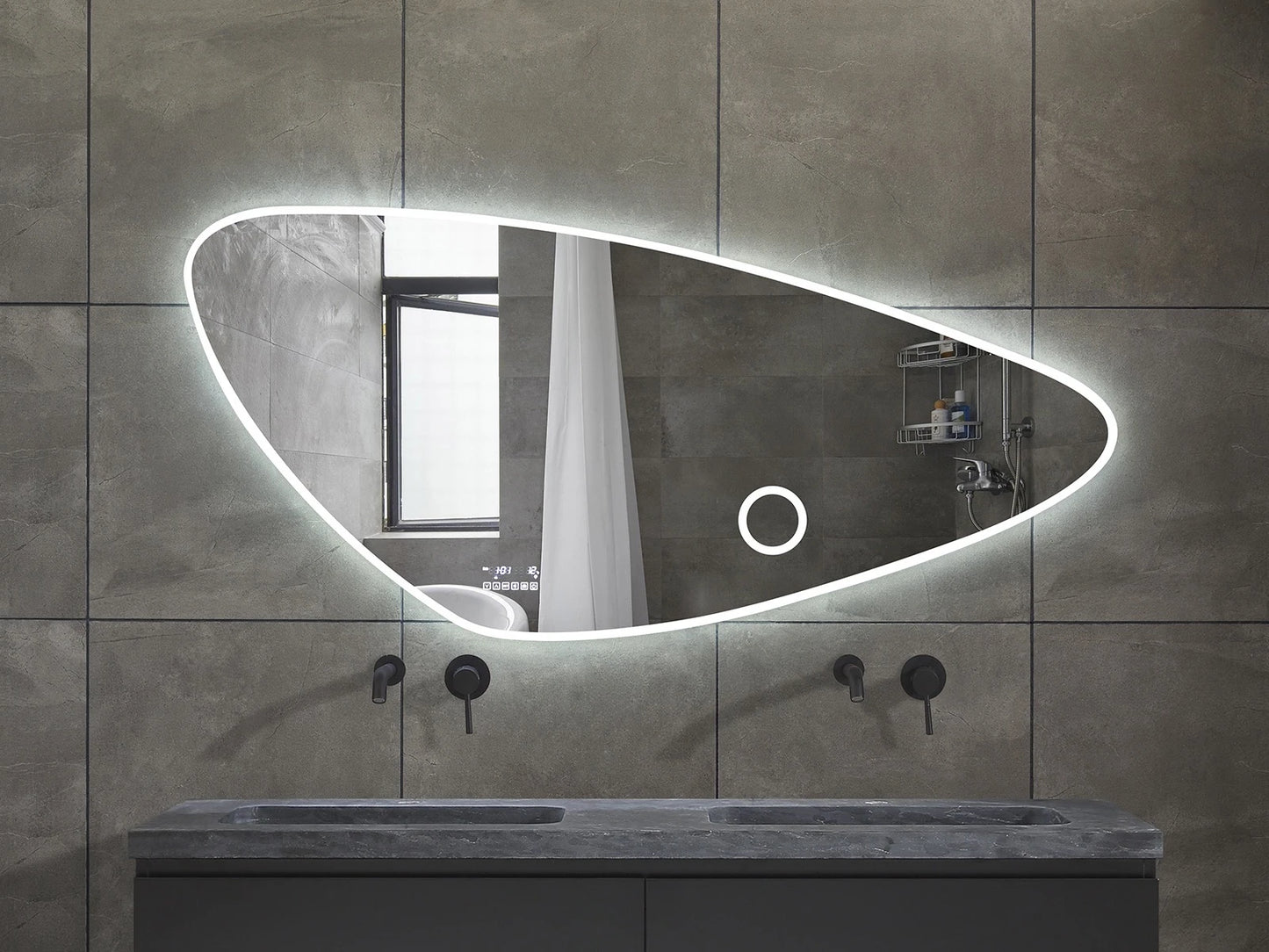 LED Badkamerspiegel | Bluetooth en speakers | Catina – 80cm tot 180cm breed