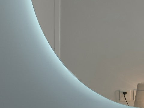 Ivy | LED Badkamerspiegel Rond Design met Verwarming & Touchbediening – 80cm tot 120 cm diameter