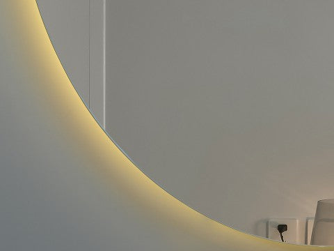 Ivy | LED Badkamerspiegel Rond Design met Verwarming & Touchbediening – 80cm tot 120 cm diameter