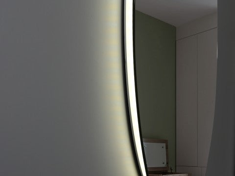 Ivy | LED Badkamerspiegel Rond Design met Verwarming & Touchbediening – 80cm tot 120 cm diameter