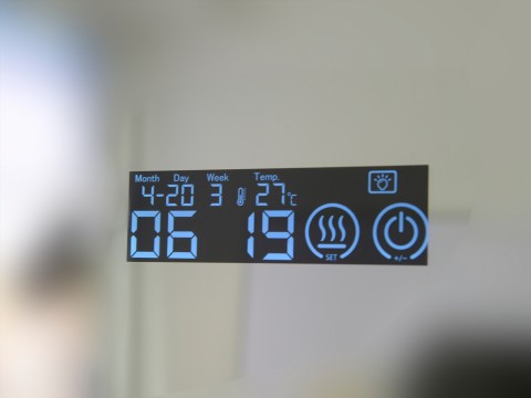LED Badkamerspiegel | Digitale klok | Touch | Tess