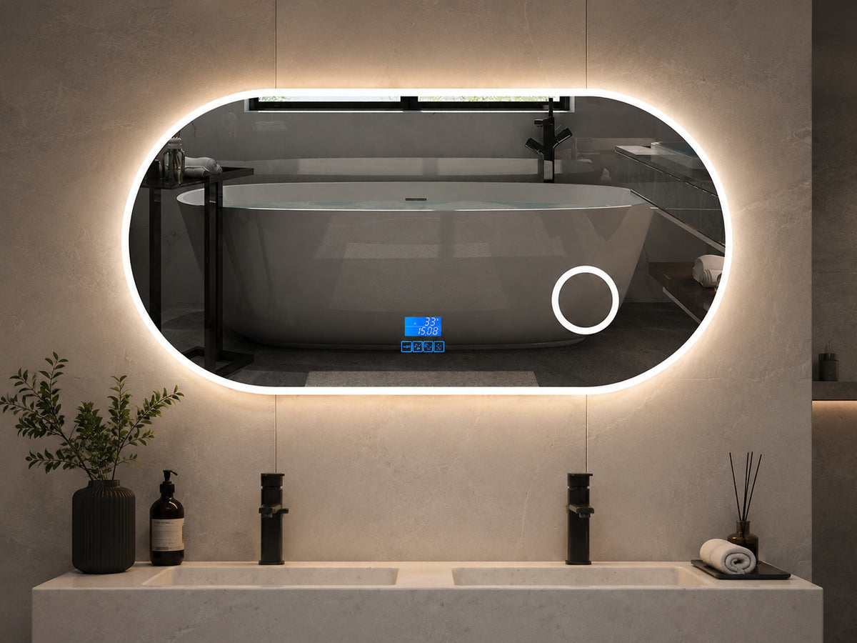 Roma Sound I LED Badkamerspiegel met Bluetooth en speakers – 100cm tot 180cm breed