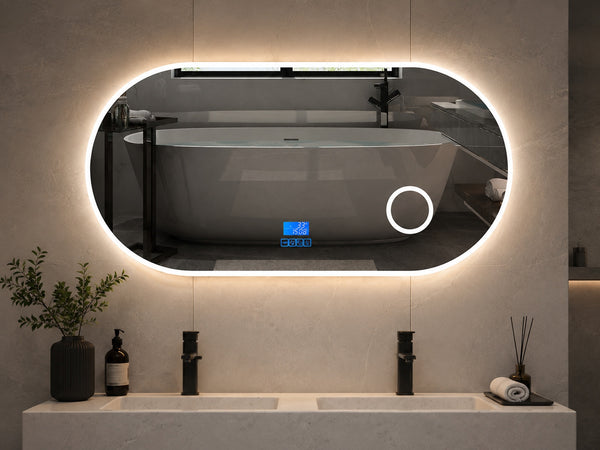 Roma Sound I LED Badkamerspiegel met Bluetooth en speakers – 100cm tot 180cm breed