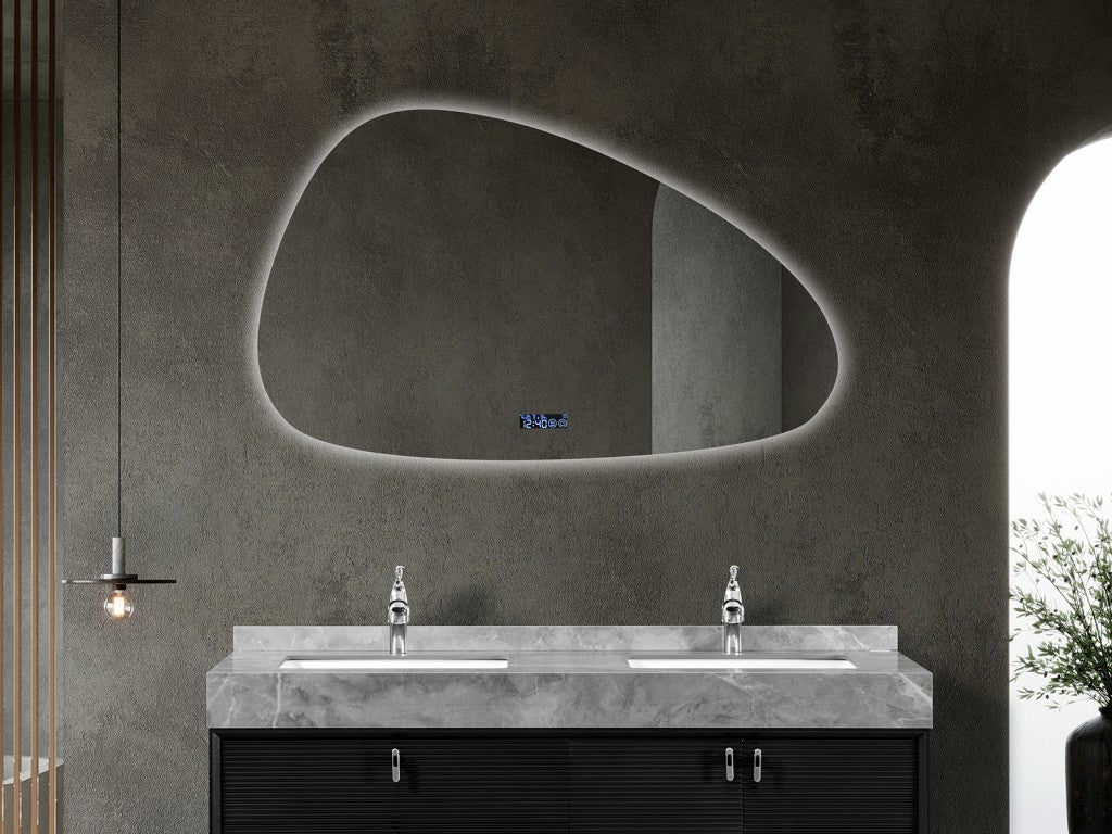 LED Badkamerspiegel | Digitale klok | Touch | Tess