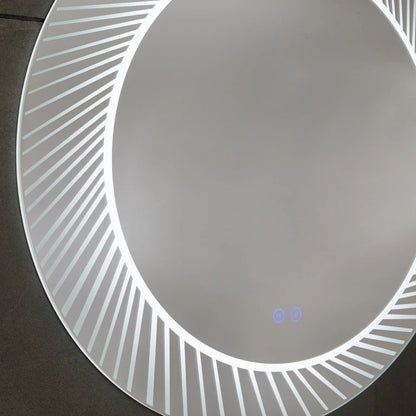 Venezia I LED Badkamerspiegel Verwarming & 3 Kleuren Dimbaar – 60cm tot 100cm