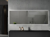 Ives | LED Badkamerspiegel – Langwerpig Design met Verwarming & Touchbediening – 80cm tot 200 cm breed