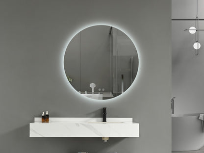 Ivy | LED Badkamerspiegel Rond Design met Verwarming & Touchbediening – 80cm tot 120 cm diameter