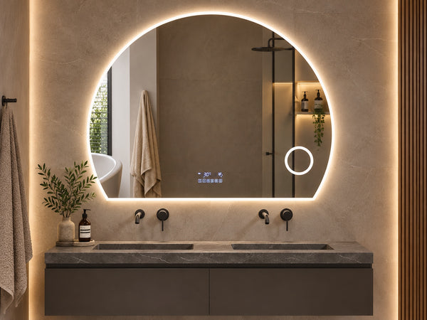 Firenze Sound | LED Badkamerspiegel met Bluetooth & Speakers – 80cm tot 120cm breed