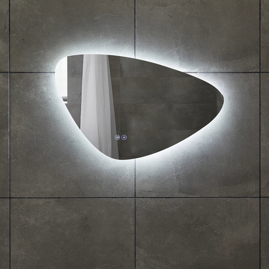 Amalfi | LED Badkamerspiegel met Verwarming & 3 Kleuren Dimbaar – 80cm tot 180cm breed