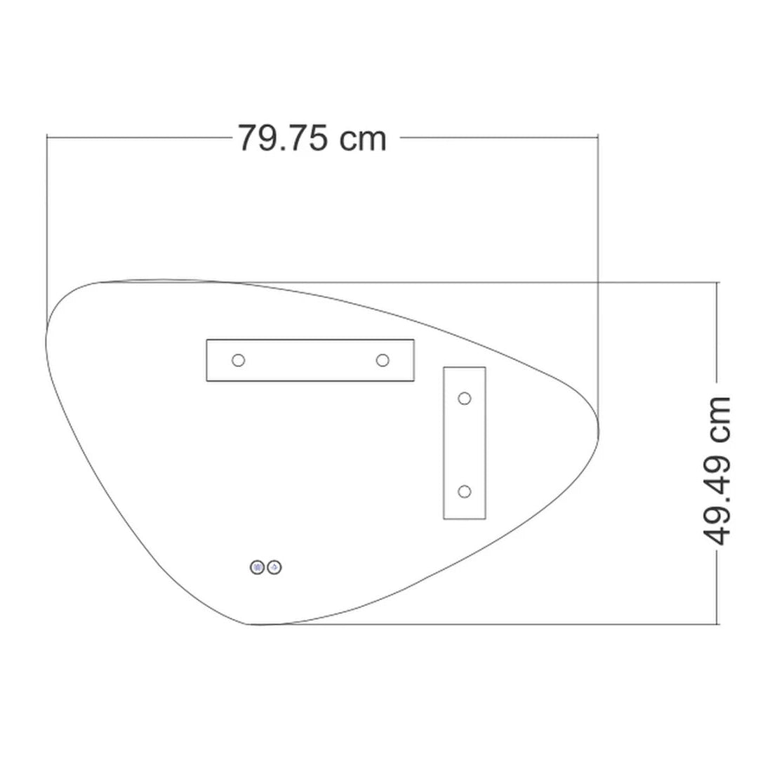 Amalfi | LED Badkamerspiegel met Verwarming & 3 Kleuren Dimbaar – 80cm tot 180cm breed
