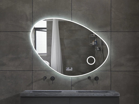 Josie - Bluetooth Smart LED spiegel met klok – Geintegreerde make up spiegel  - 80cm tot 140 cm breed