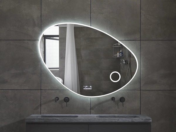 Josie - Bluetooth Smart LED spiegel met klok – Geintegreerde make up spiegel  - 80cm tot 140 cm breed