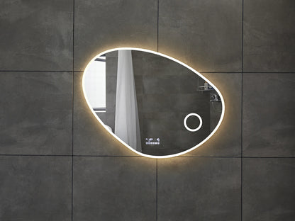Josie - Bluetooth Smart LED spiegel met klok – Geintegreerde make up spiegel  - 80cm tot 140 cm breed
