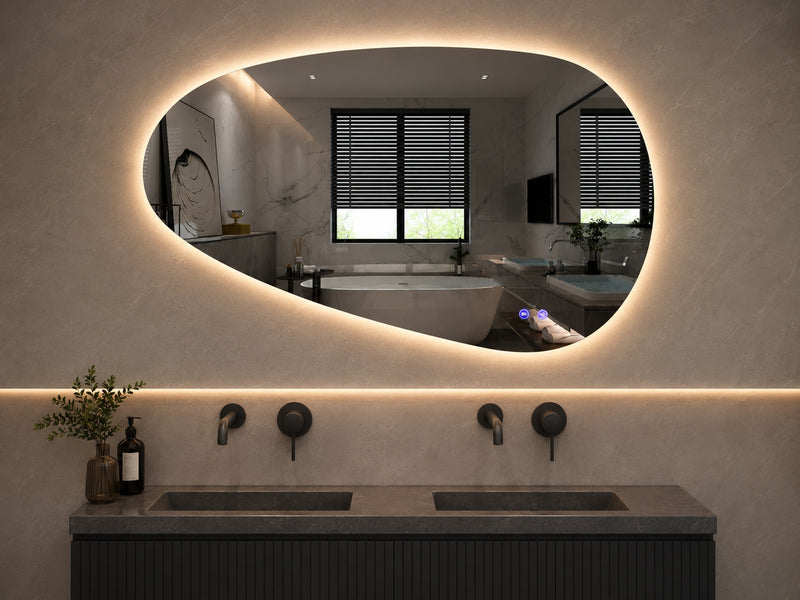 Como | LED Badkamerspiegel met Verwarming & Touchbediening – 80cm tot 180 cm breed