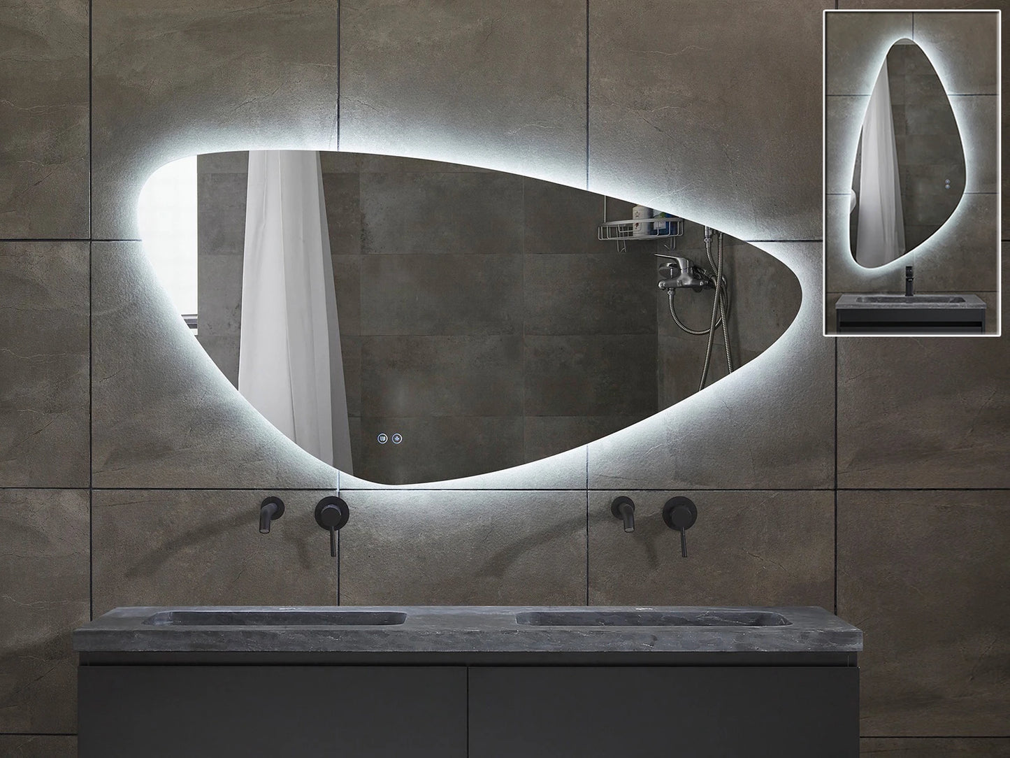 LED Badkamerspiegel | Horizontaal of verticaal | Catina