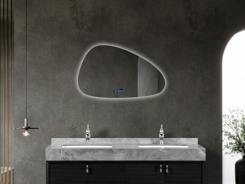 LED Badkamerspiegel | Digitale klok | Touch | Tess