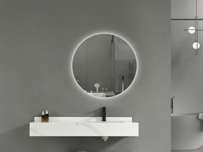 Ivy | LED Badkamerspiegel Rond Design met Verwarming & Touchbediening – 80cm tot 120 cm diameter