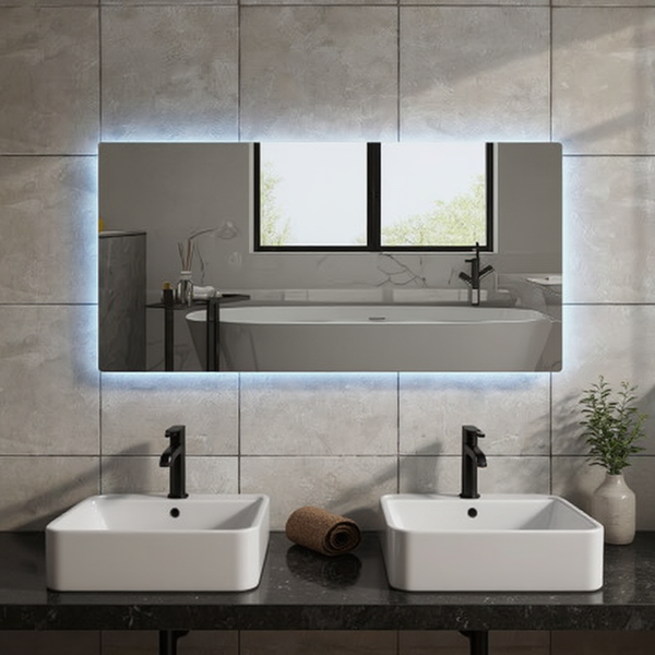 LED Badkamerspiegel | Bluetooth | Yade | 3 kleuren verstelbaar – 80cm tot 200cm breed