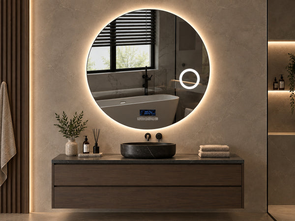 Livorno Sound I Luxe LED Spiegel met Bluetooth – 40cm tot 100cm diameter