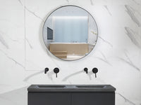 Badkamerspiegel met zwarte rand | Betty – 50cm tot 100cm diameter