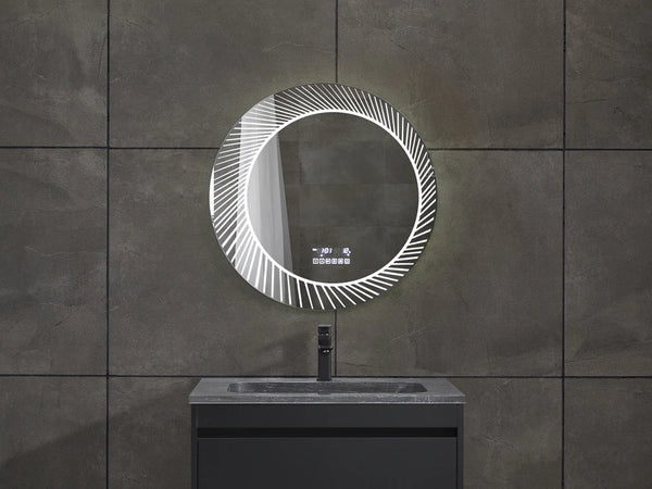 Imelda Bluetooth | LED Badkamerspiegel – Rond Design dimbaar met touchbediening – 60 cm tot 100cm breed