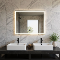 Lana | LED Badkamerspiegel – Rechthoekig Design dimbaar en Anti-condens - 80 cm tot 180 cm breed